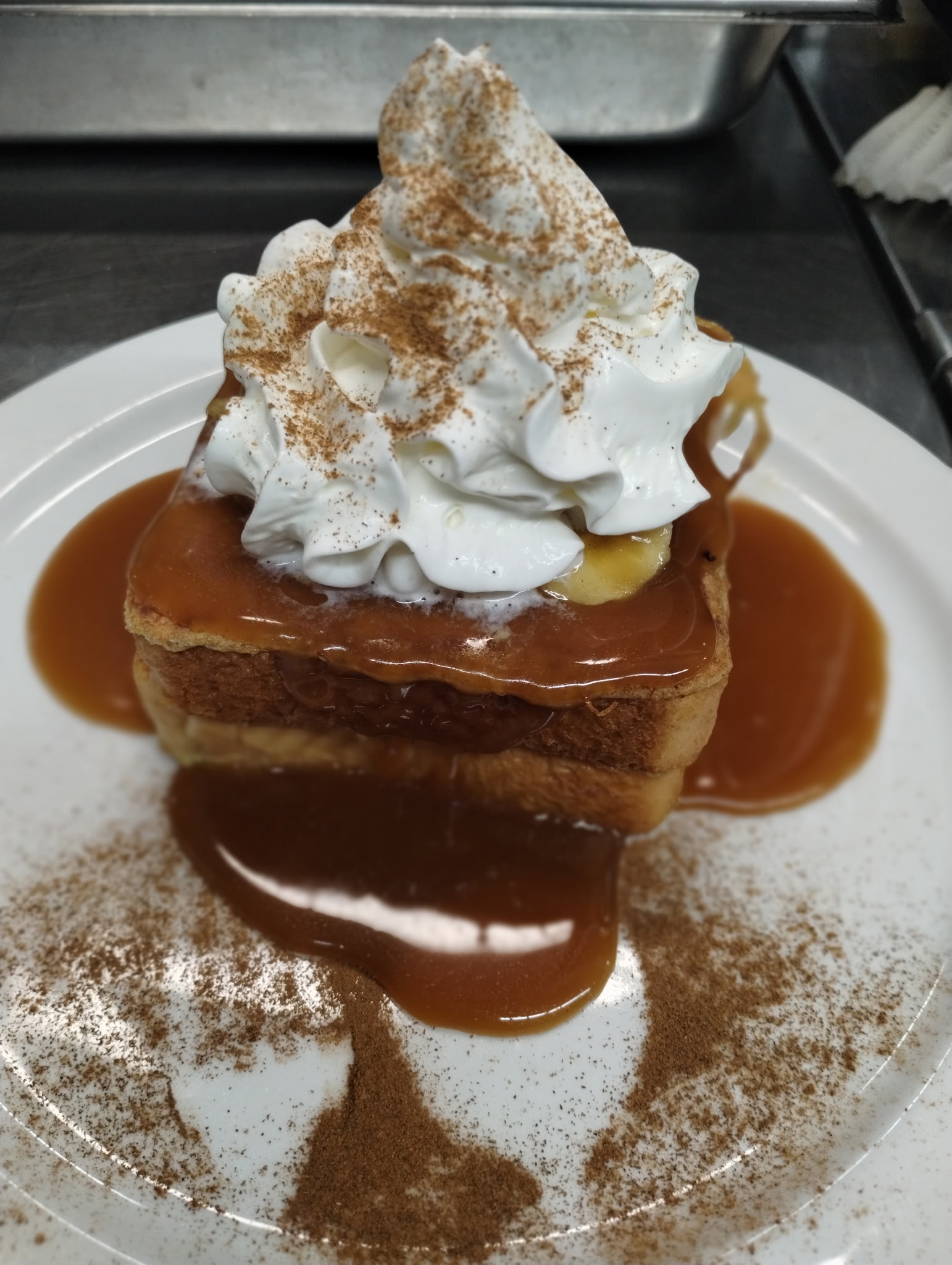 Bananas Foster French toast weekend special Fitchburg MA